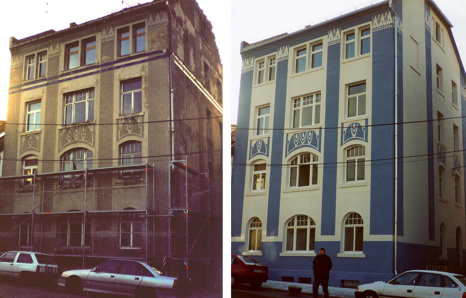 Denkmalschutz Kollage Anstrich Renovierung Fassade Koob Wettenberg